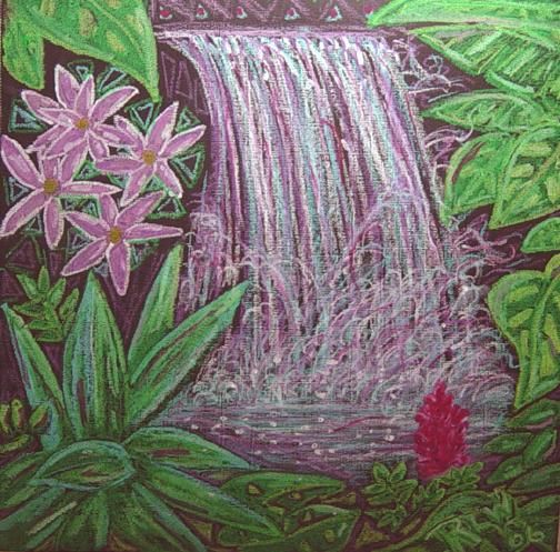 504x497 Waterfall In The Rainforest (Rlwinkart)