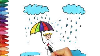 320x180 Drawing A Simple Rainy Day How To Draw A Rainy Day Drawing