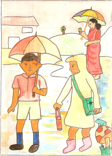 366x512 Rainyday By Urmi Patel (Om Drawing Classes)