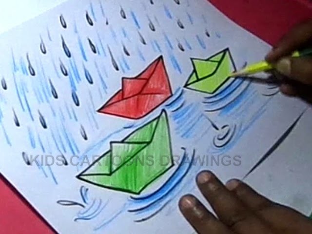 640x480 How To Draw Rainy Season Drawing For Kids