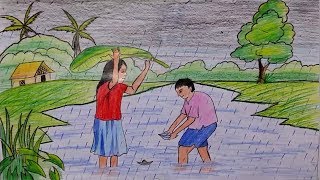 320x180 How To Draw Rainy Season Drawing Music Jinni