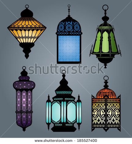 431x470 High Quality Vector Set Of Arabic Lantern Part 1 By Roberto