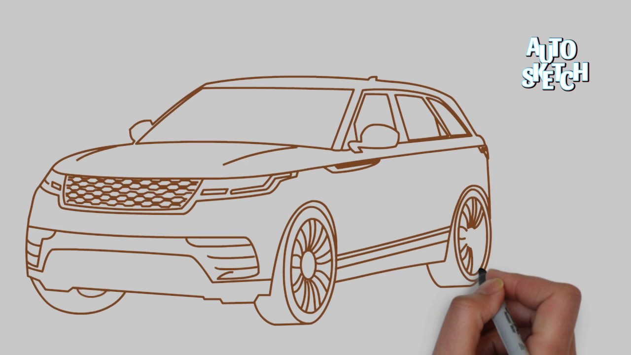 1280x720 How To Draw A Range Rover Velar(Cars Drawing)
