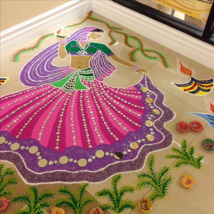 736x736 Photos Rangoli Images Sketch Girl,
