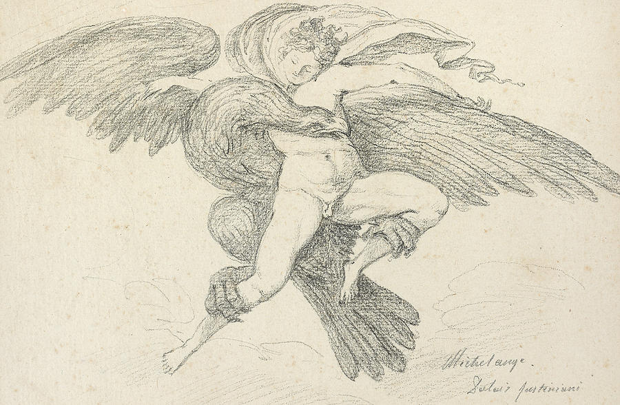 900x588 The Rape Of Ganymede Drawing By Jean Honore Fragonard