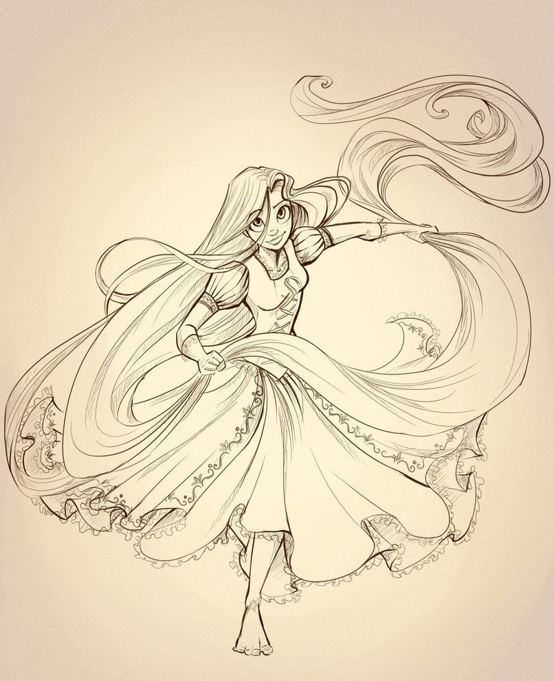 806x992 Rapunzel Lineart By Sharpie91 On Disney Characters