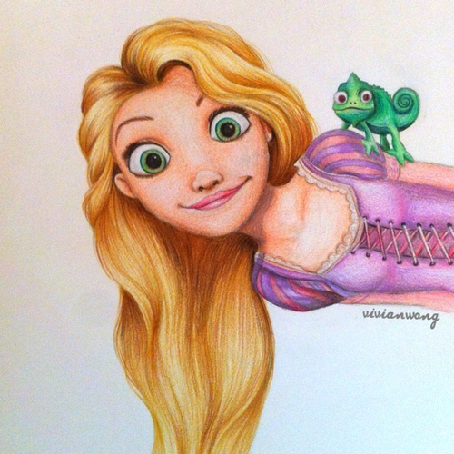 Rapunzel Tangled Drawing at GetDrawings | Free download