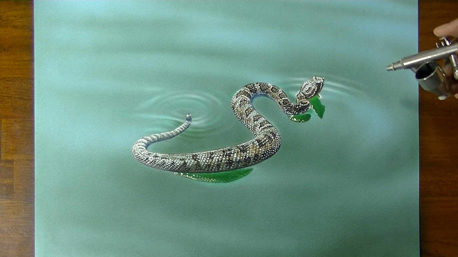 1920x1080 Drawing A Rattlesnake 3d Art