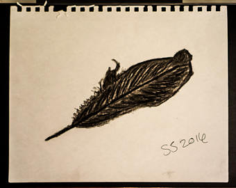 340x270 Raven Feather Etsy