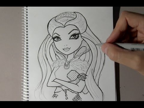 480x360 How To Draw Raven Queen Step By Step From Ever After High