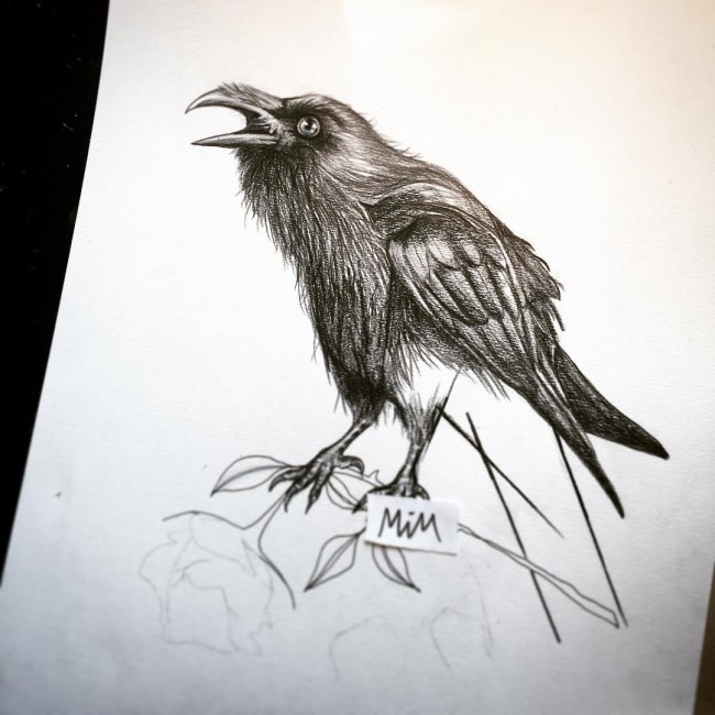 650x650 Best Raven Tattoo