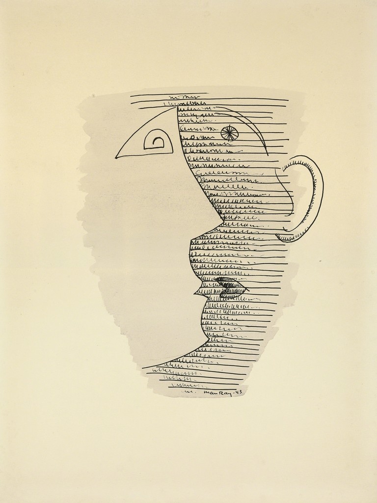 768x1024 Man Ray The Mug Drawing Iii (1943) Artsy