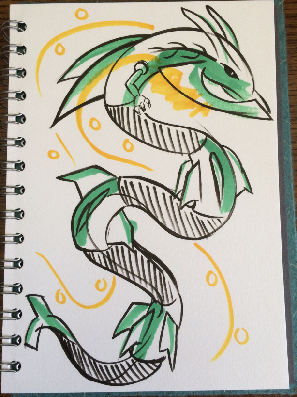 614x819 Mega Rayquaza Fan Art Gallery