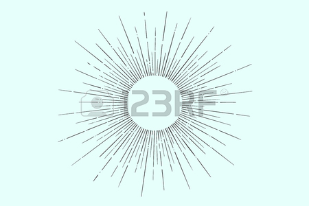 450x300 Sun Rays Hand Drawn, Linear Drawing Royalty Free Cliparts, Vectors