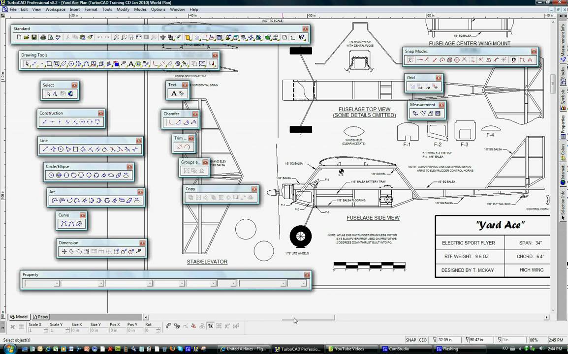 1154x720 Turbocad Training For Rc Model Airplane Design