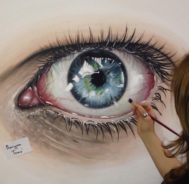 629x611 Eye Painting By Marigonatoma