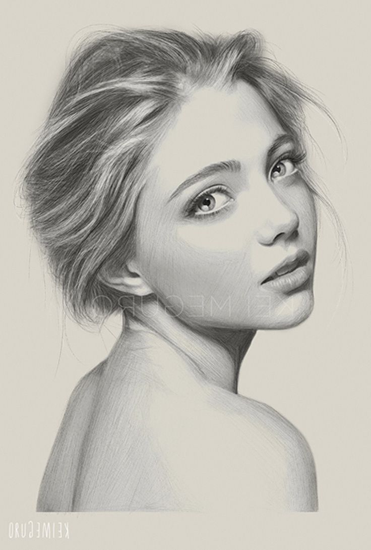 736x1090 Real Girl Face Drawing Realistic Girl Face How To Draw Real Faces