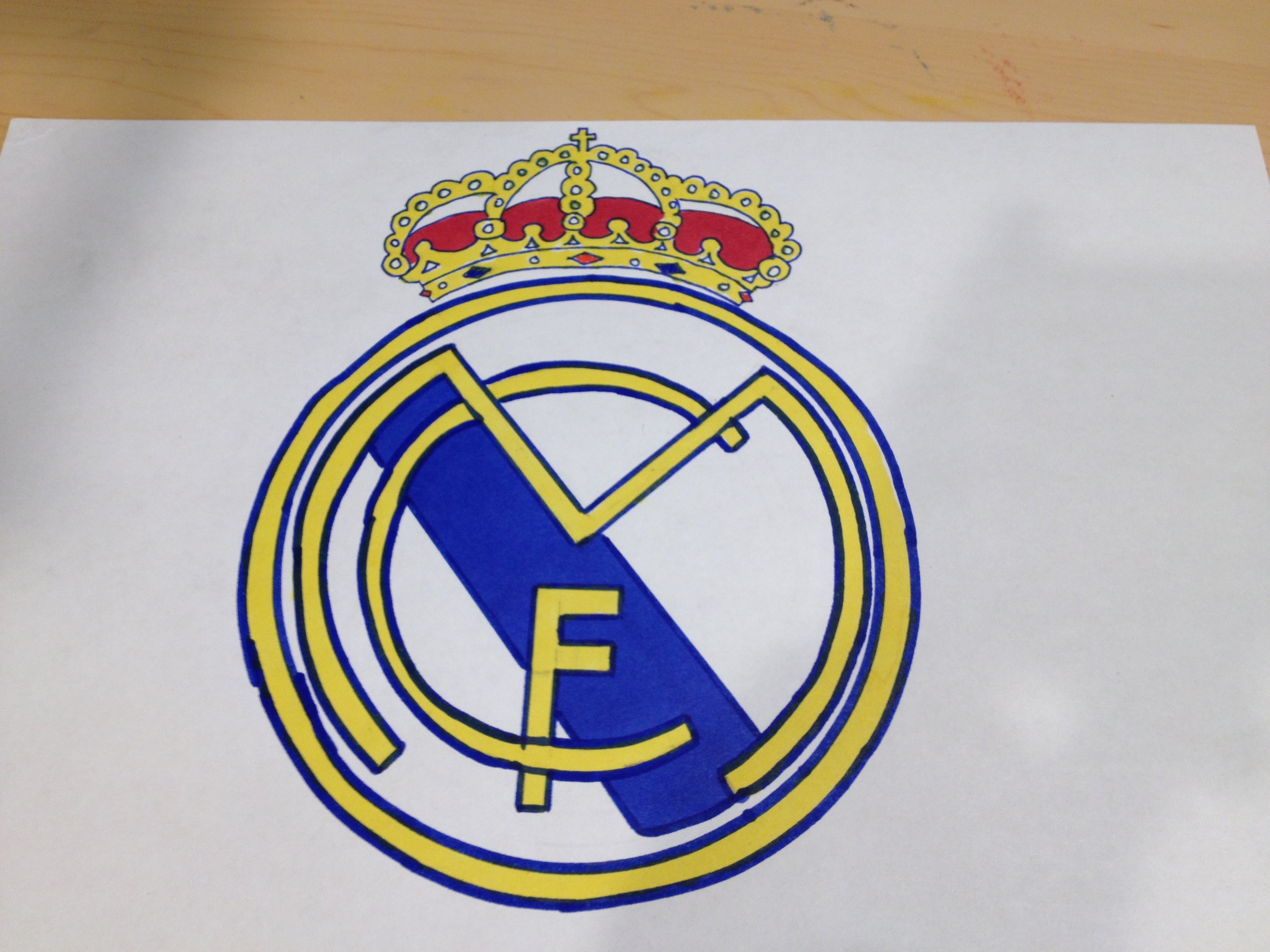 Real Madrid Logo Drawing at GetDrawings.com | Free for ...