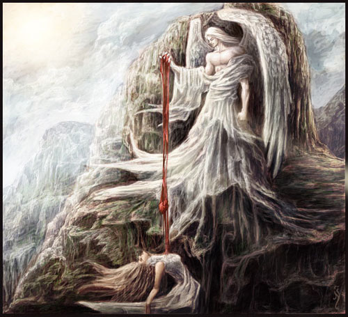 500x455 58 Angel Drawings Illustrations And Sketches