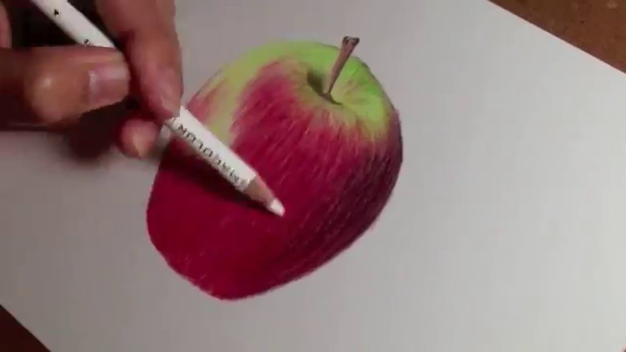 1280x720 How To Draw Realistic Apple