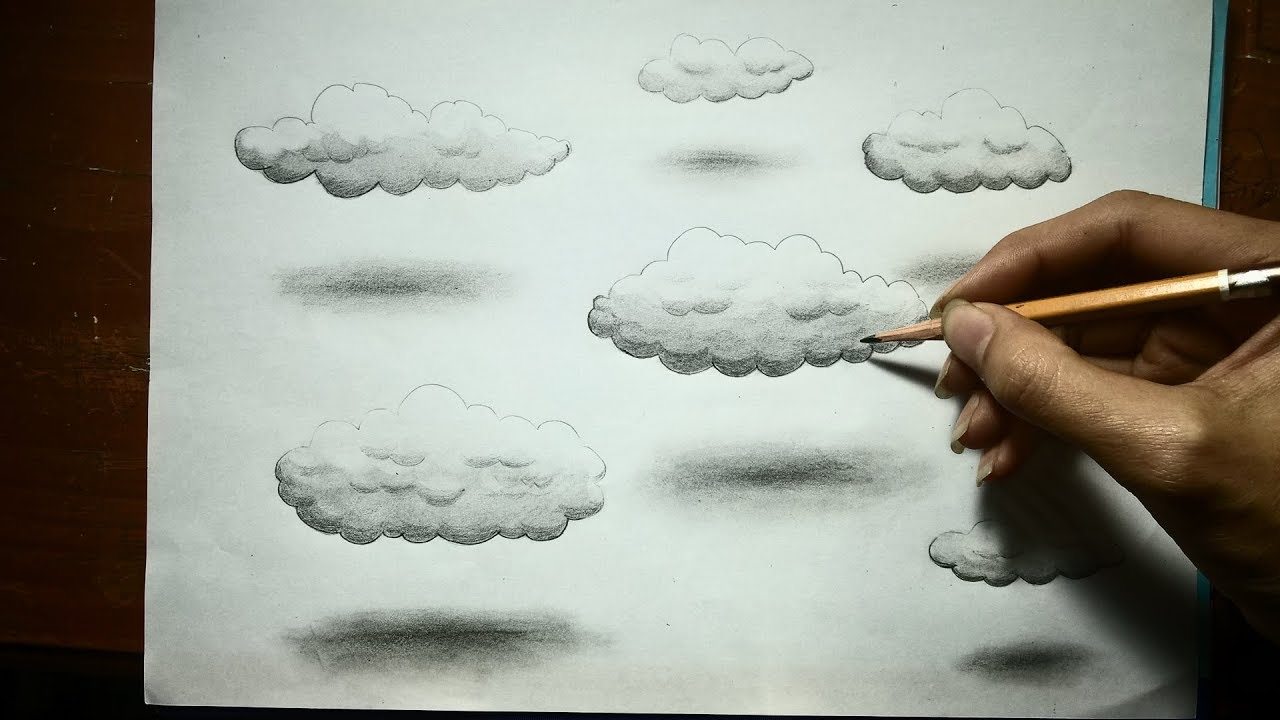 Realistic Cloud Drawing at GetDrawings | Free download