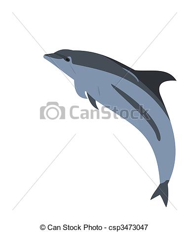 383x470 Realistic Illustration Of A Dolphin