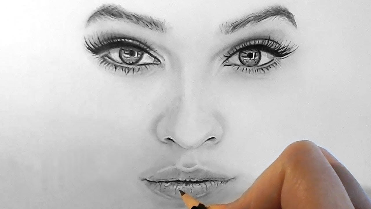 1280x720 Realistic Drawing Pics How To Draw, Shade Realistic Eyes, Nose
