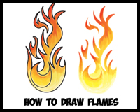 200x160 How To Draw Flames Amp Fire With Drawing Lessons Amp Tutorials To Make