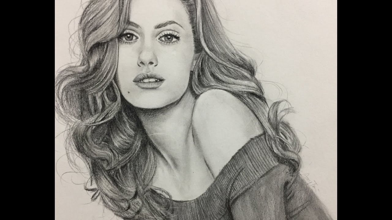 1280x720 How To Draw A Realistic Girl With Pencil