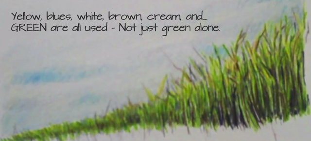 640x291 How To Draw Grass With Colored Pencils Video Tutorial