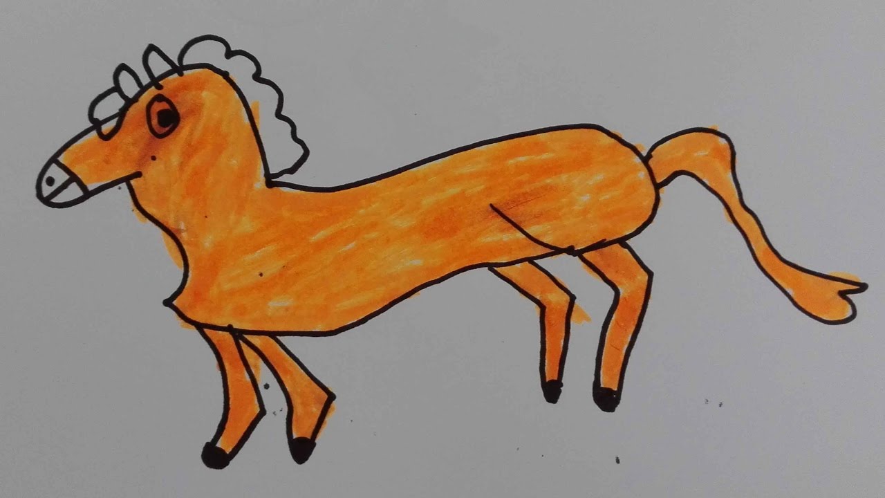 1280x720 How To Draw Horses Draw A Realistic Horse Draw A Horse Easy