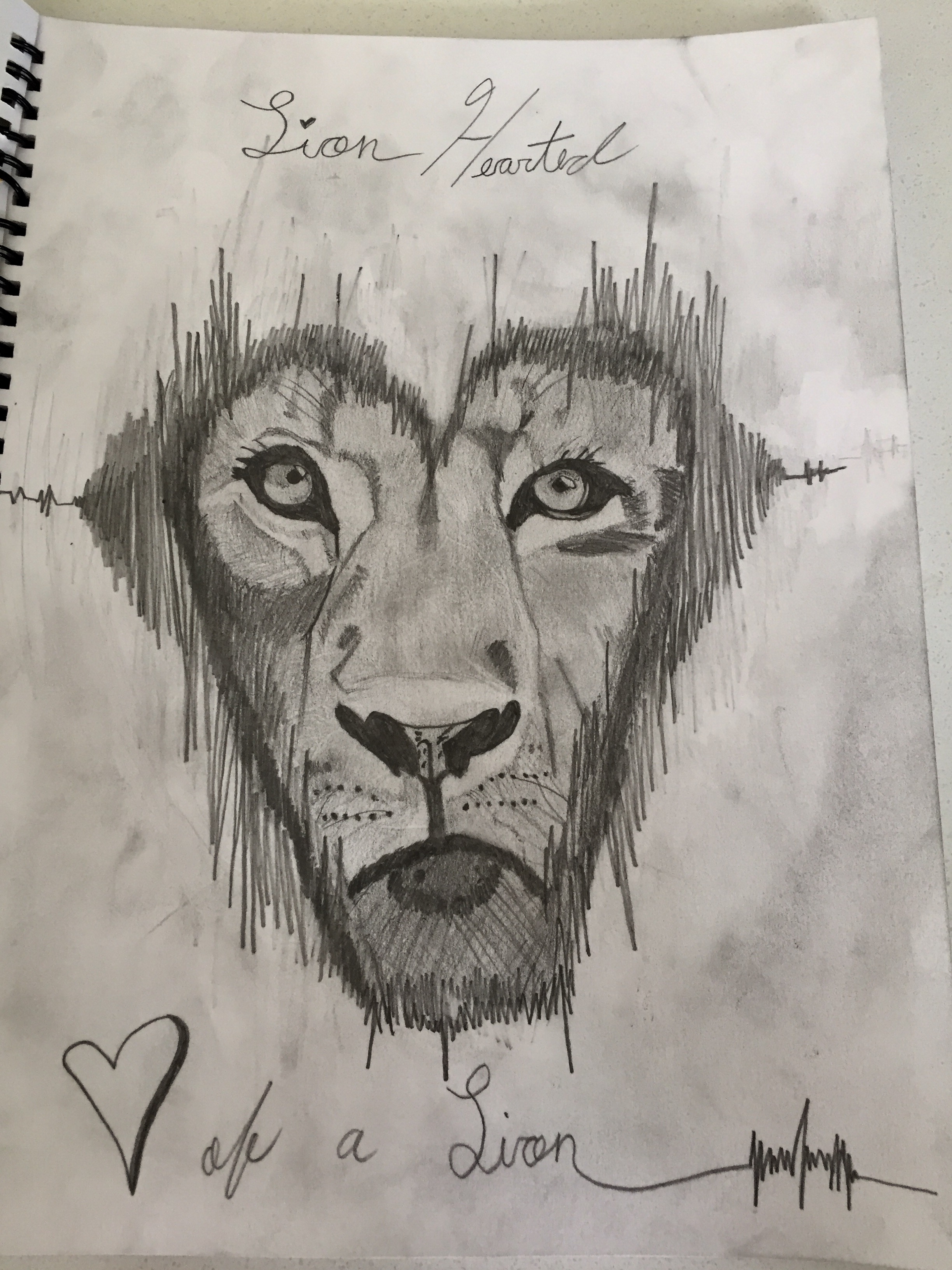 2448x3264 Heart Of A Lion Lion Tattoo Lion In The Shape Of A Heart Realistic