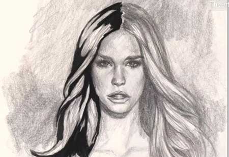 450x309 How To Draw Hair