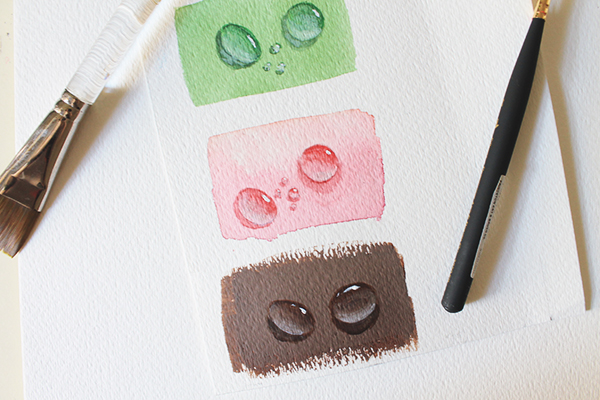 600x400 Painting Realistic Water Drops