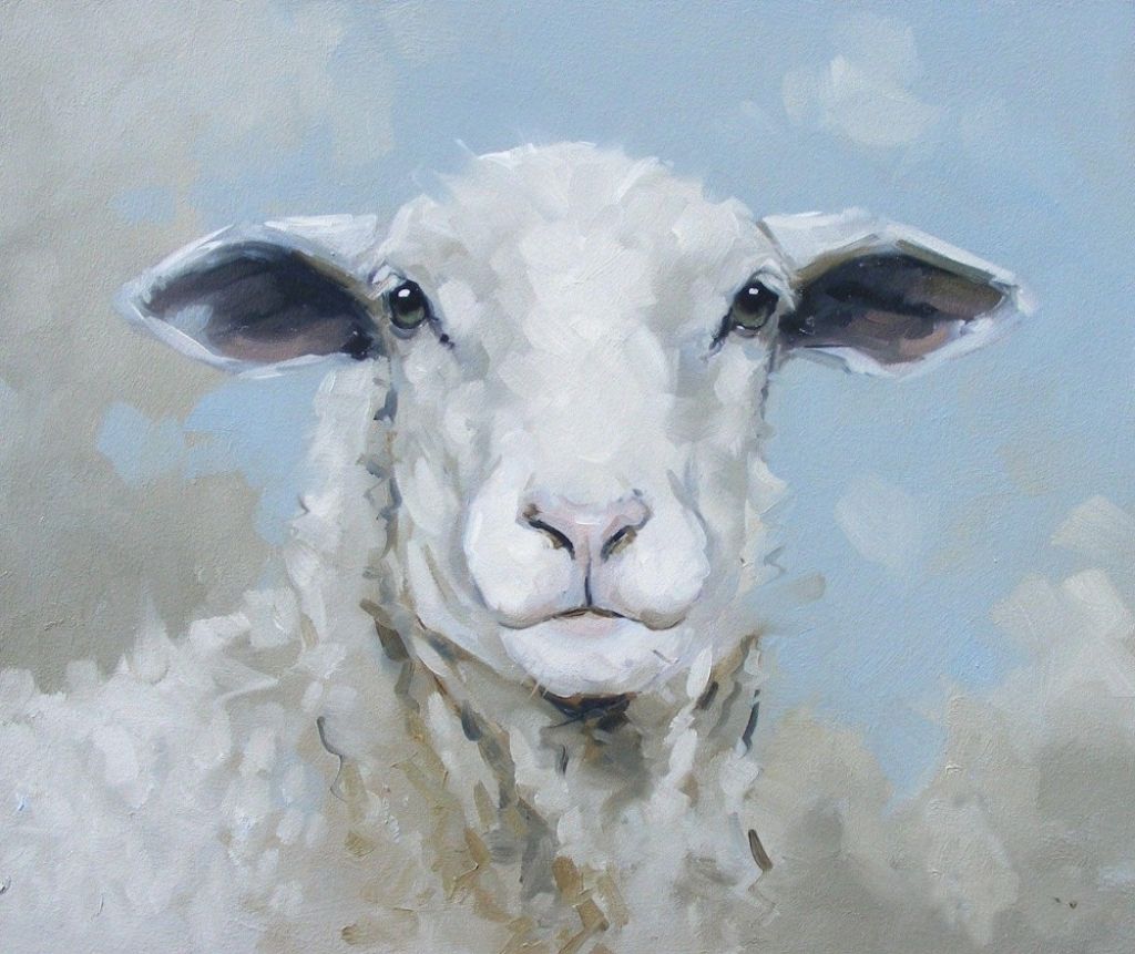 1024x861 Realistic Drawings Of Sheep Paintings Of Sheep High Quality Oil