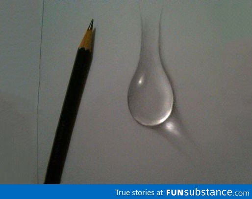 514x405 Super Realistic Water Droplet Drawing