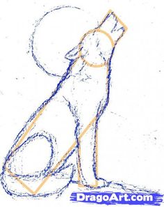 236x297 Wolf Howling With Color Pencils Drawing Tutorials