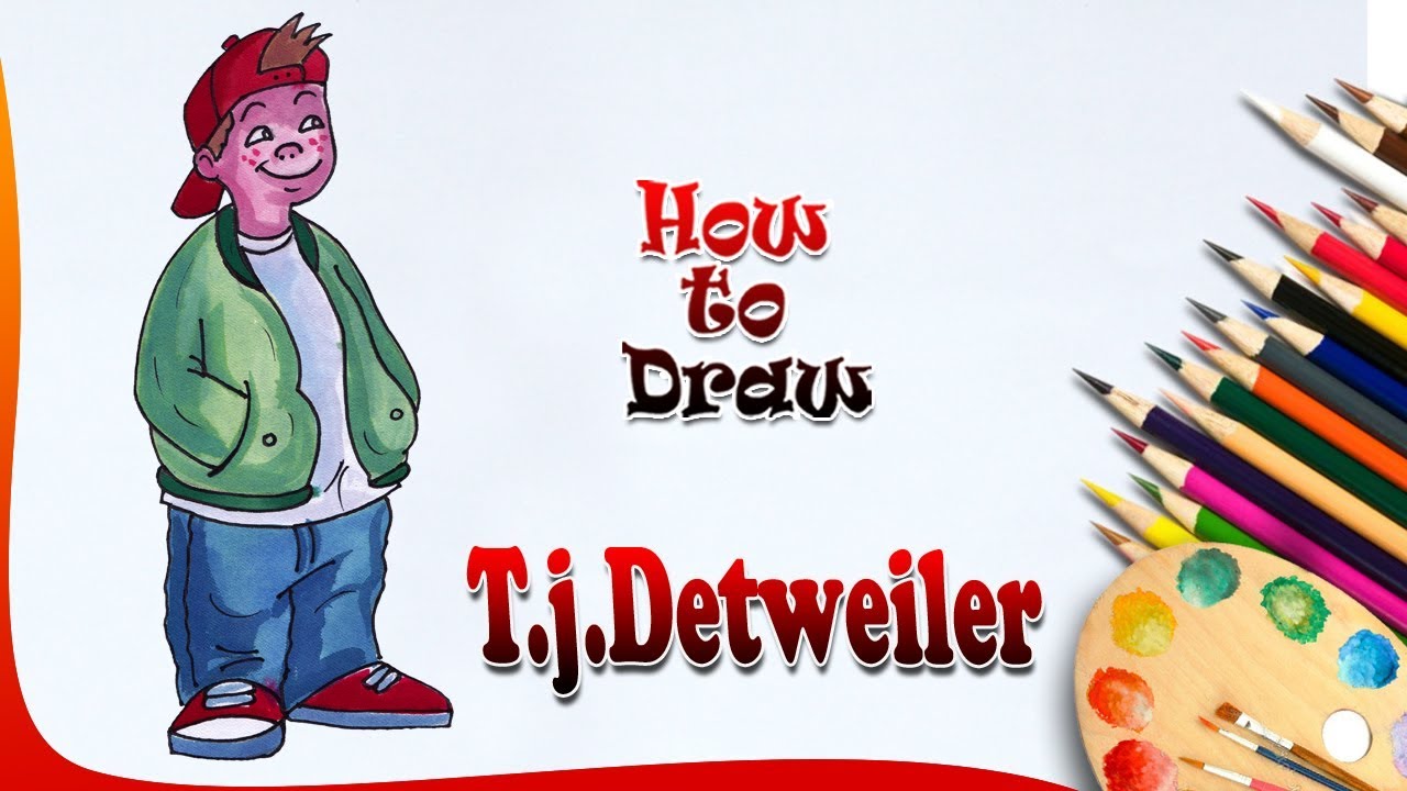 1280x720 How To Draw T.j.detweiler Disney's Recess Drawing Drawing T.j.