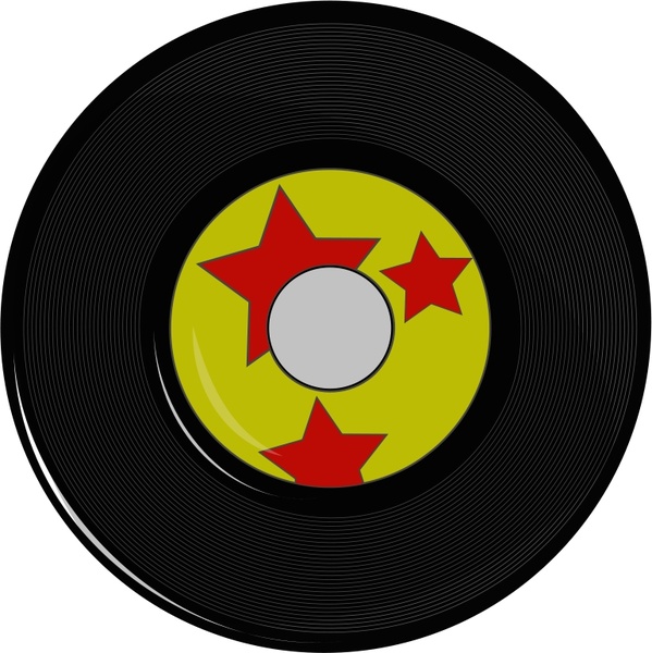 599x600 Vintage Record Free Vector In Open Office Drawing Svg ( Svg