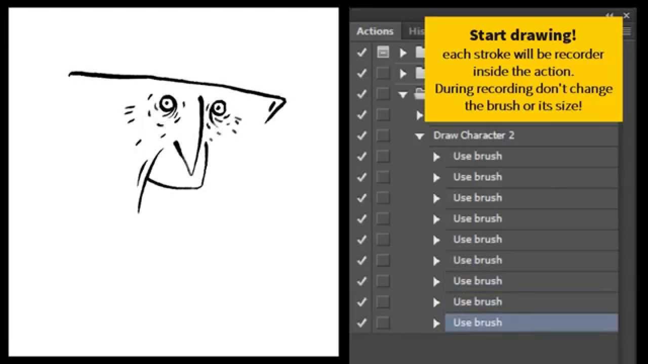 1280x720 Recording A Drawing With A Photoshop Action