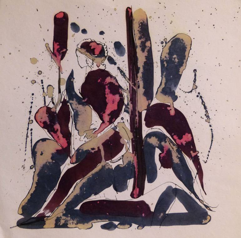 770x761 Saatchi Art Recording Studio Drawing By Frederic Belaubre