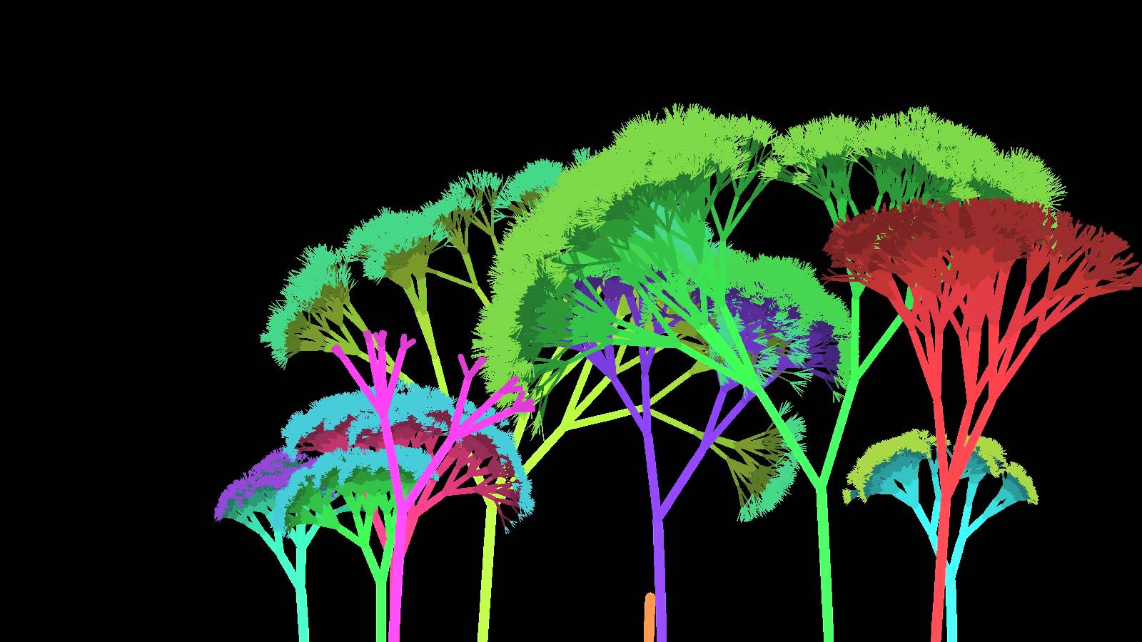 1600x900 Recursive Tree Drawing