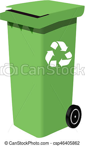 274x470 Recycle Bin Stock Illustration