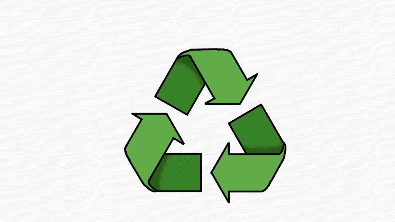 1280x720 Kyoodoz Let's Draw Recycling (Recycle) Symbol