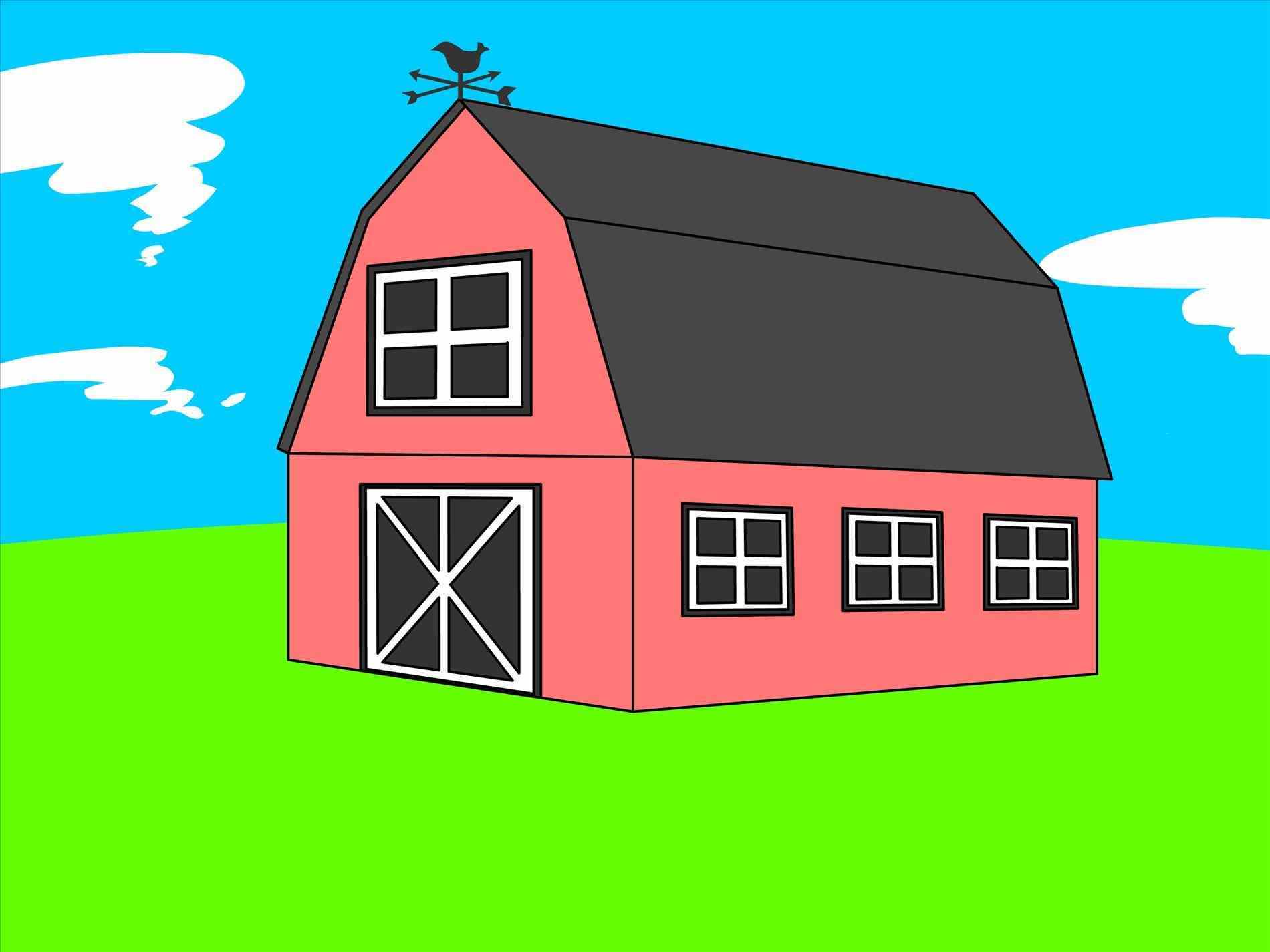 Red Barn Drawing at Free for personal