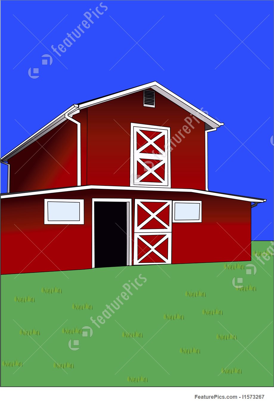 920x1360 Illustration Of Drawing Of Red Barn