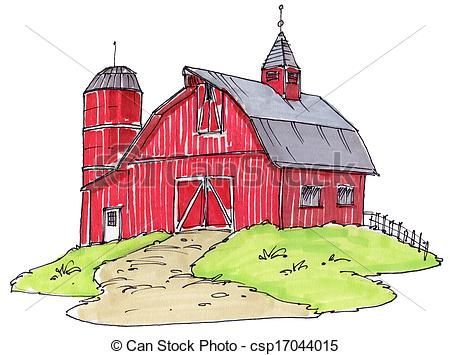 450x355 Old Barn Clipart