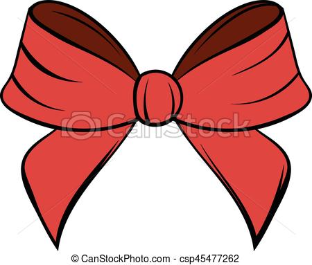 450x383 Red Bow Icon Cartoon. Red Bow Icon In Cartoon Style Isolated