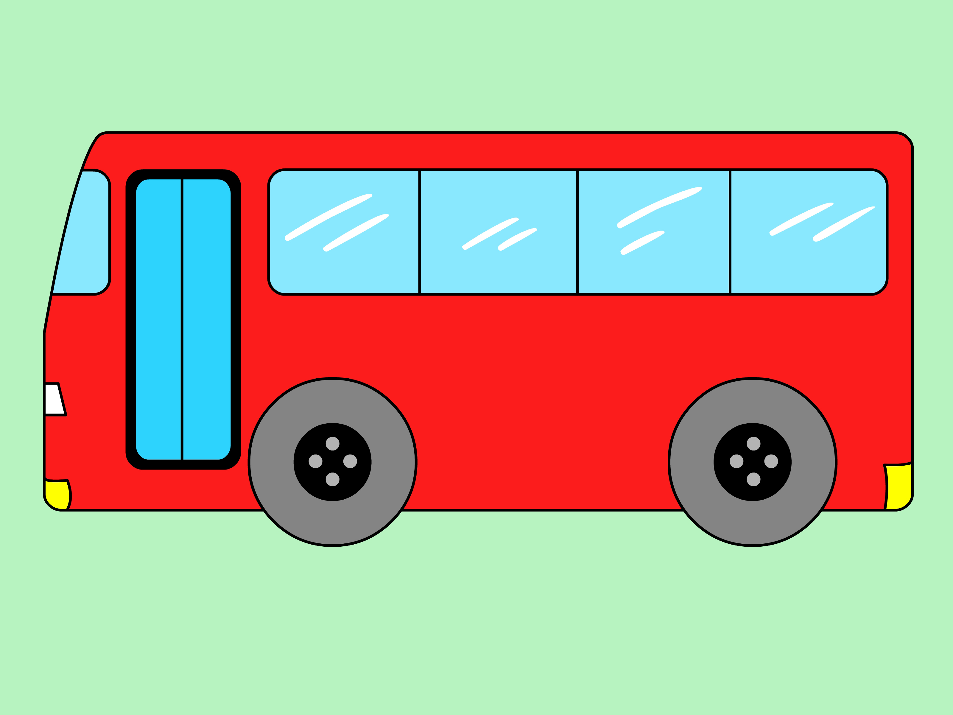 3200x2400 How To Draw A Bus 5 Steps (With Pictures)