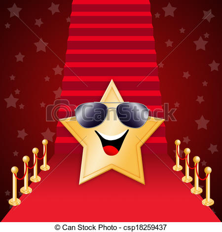 450x470 Star On Red Carpet For Oscars Award Drawings